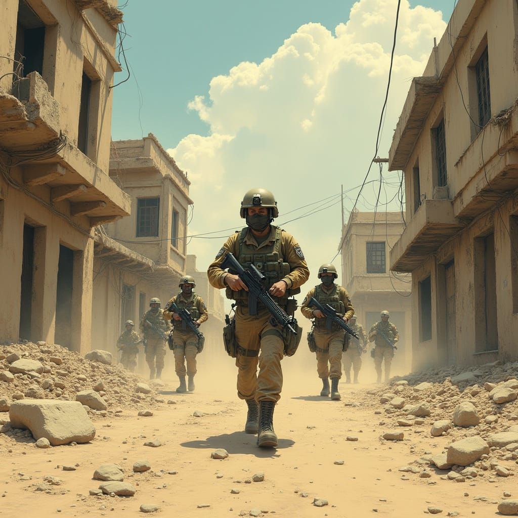 US Soldiers in Mogadishu: Intense Urban Combat