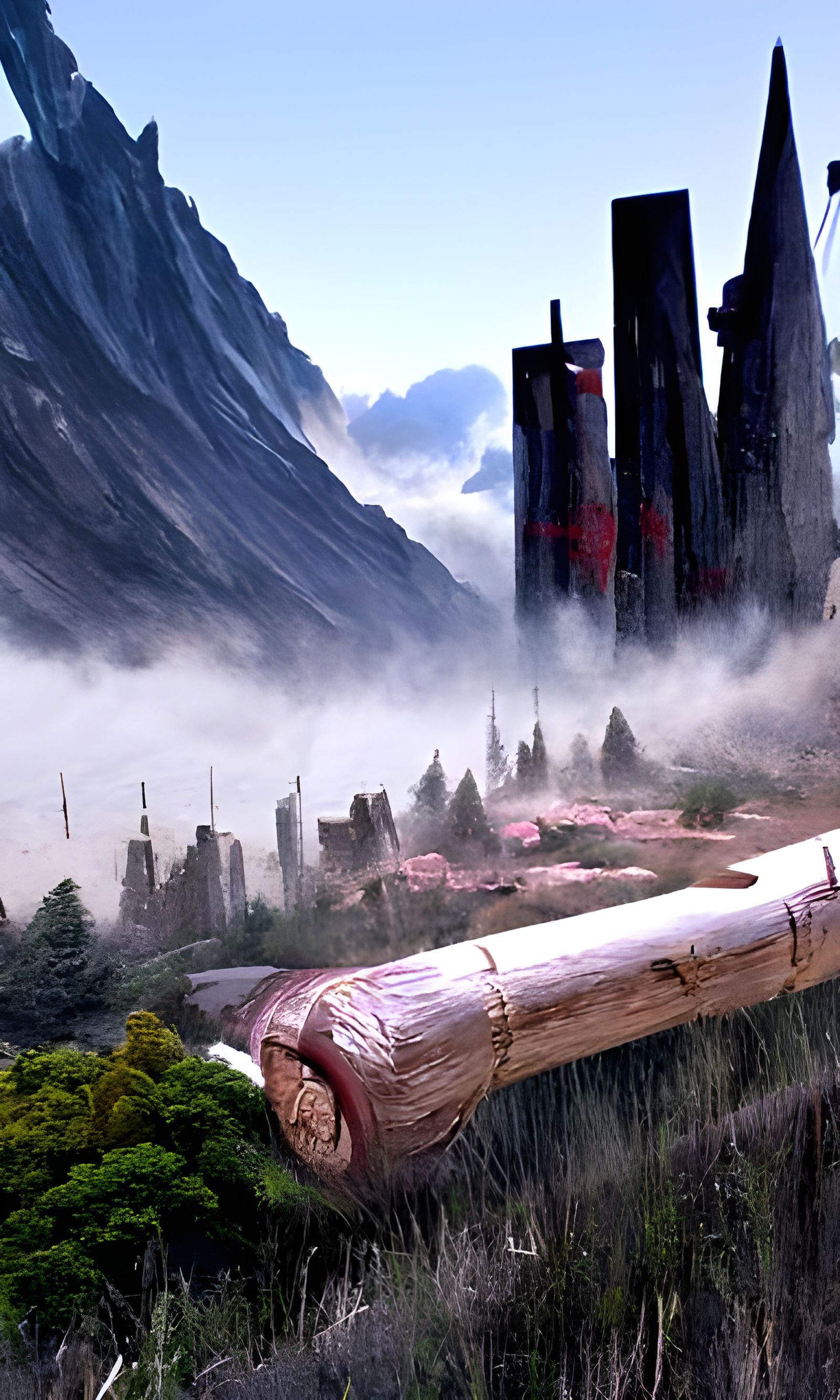 Detailed Matte Painting of Morning Arousal