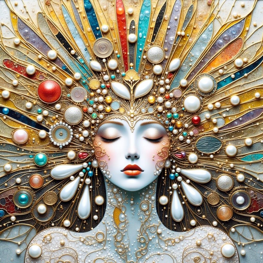 Goddess of Whimsy in Majestic Ash and Gold