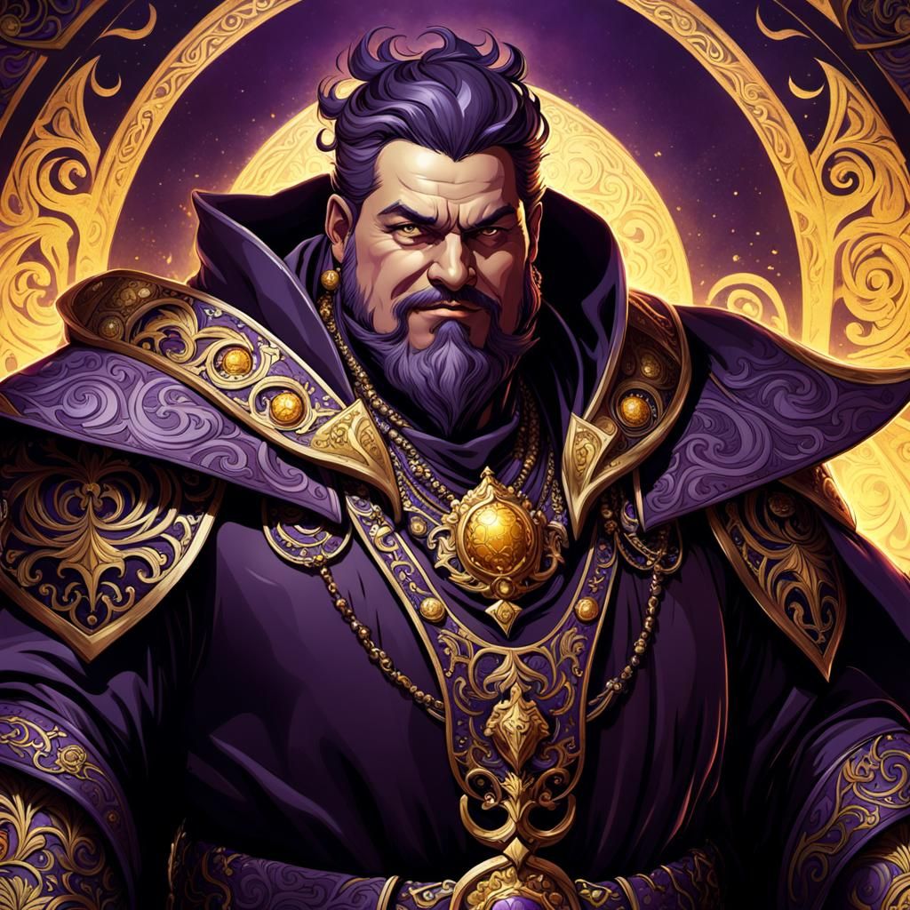 Evil Nobleman Portrait in Dark Fantasy Style