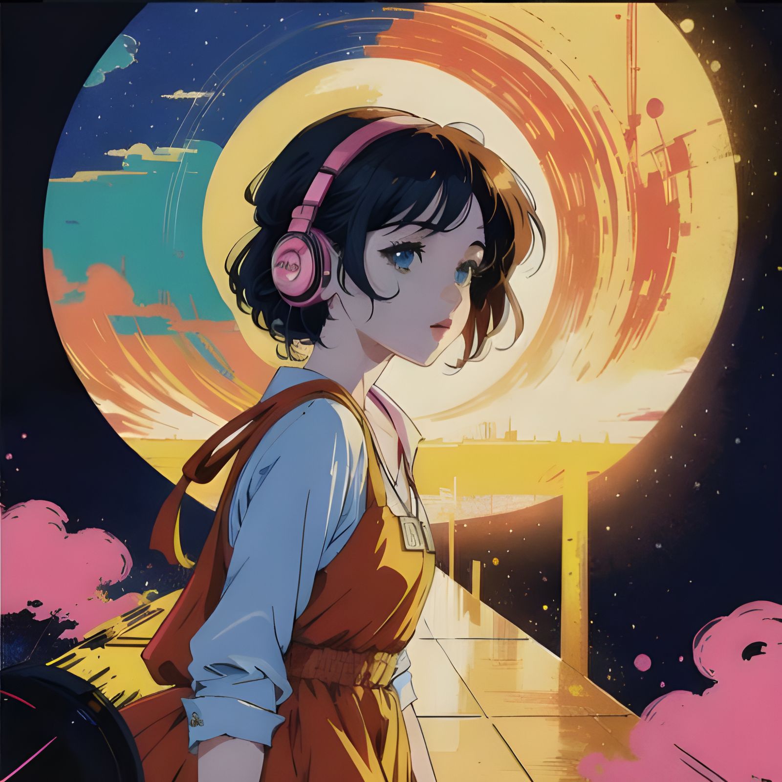 Music as a Safe Place: AI Generated Image