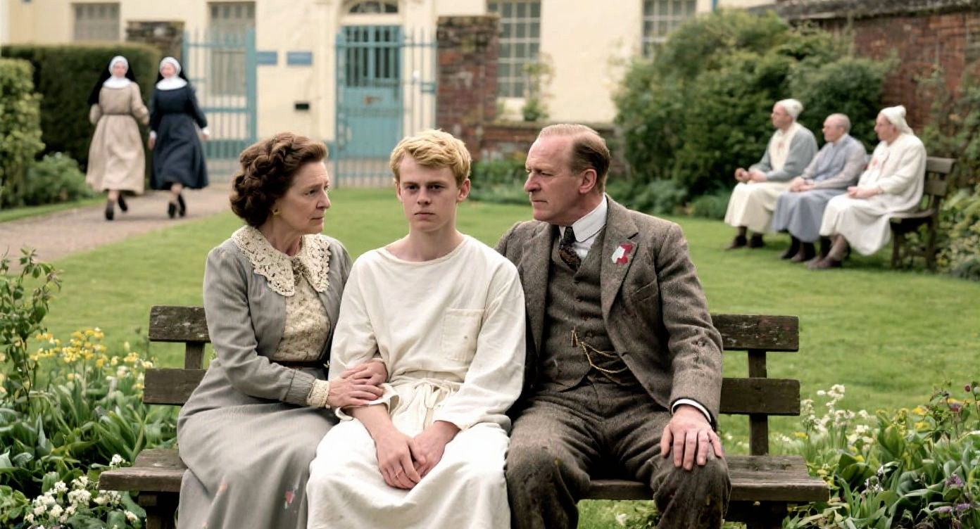 1927 Family Visit to Mental Institution Garden