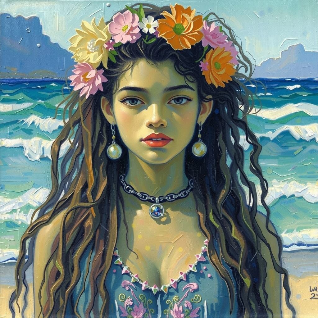 Island Goddess in Tropical Paradise