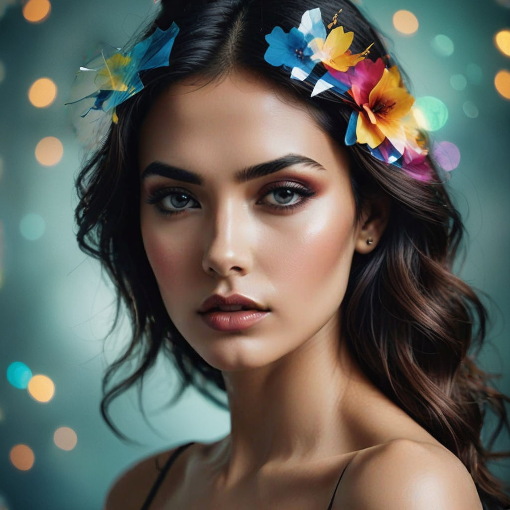 Sensuous Double Exposure Portrait