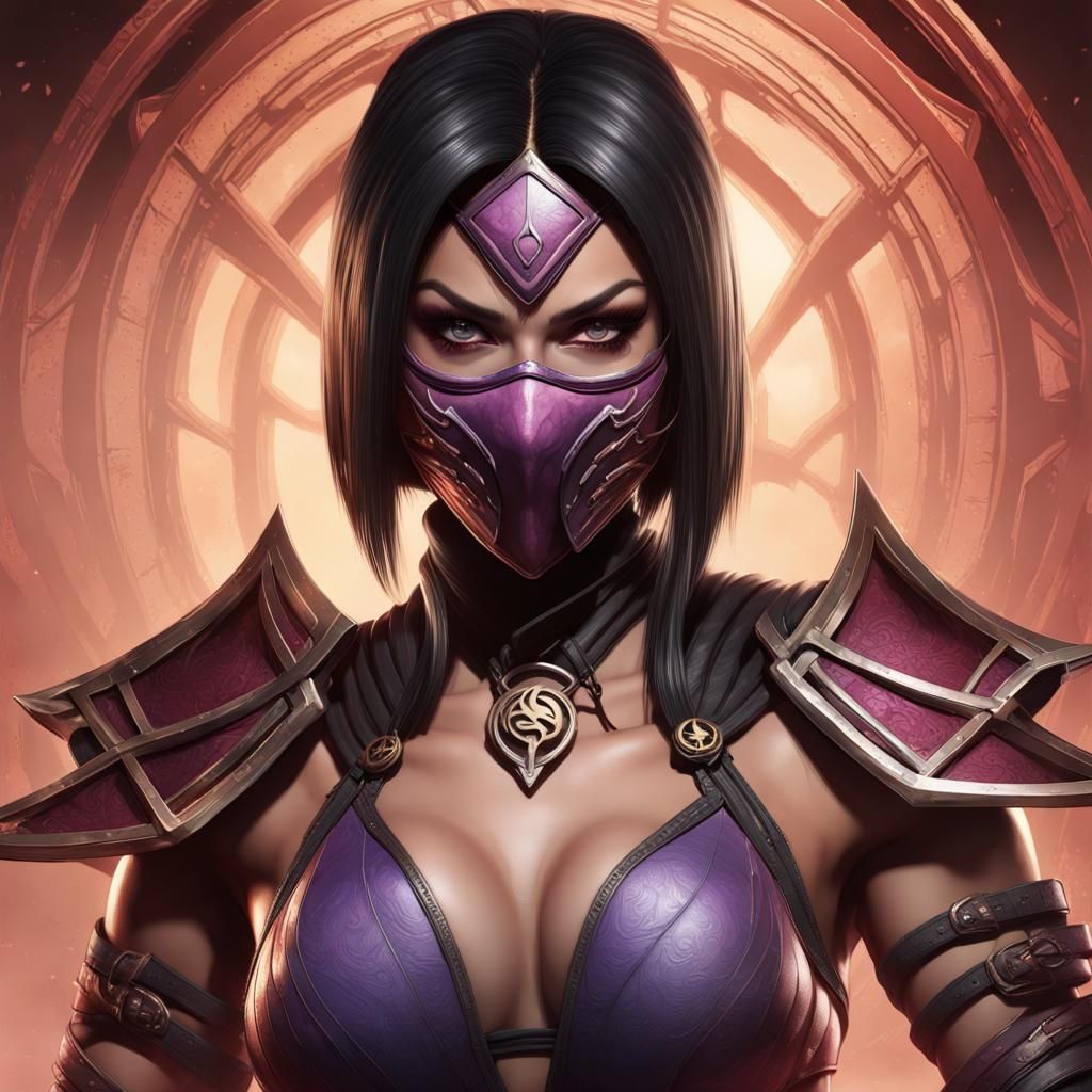Mileena Portrait in Unreal Engine: Hyper-Detailed 8K