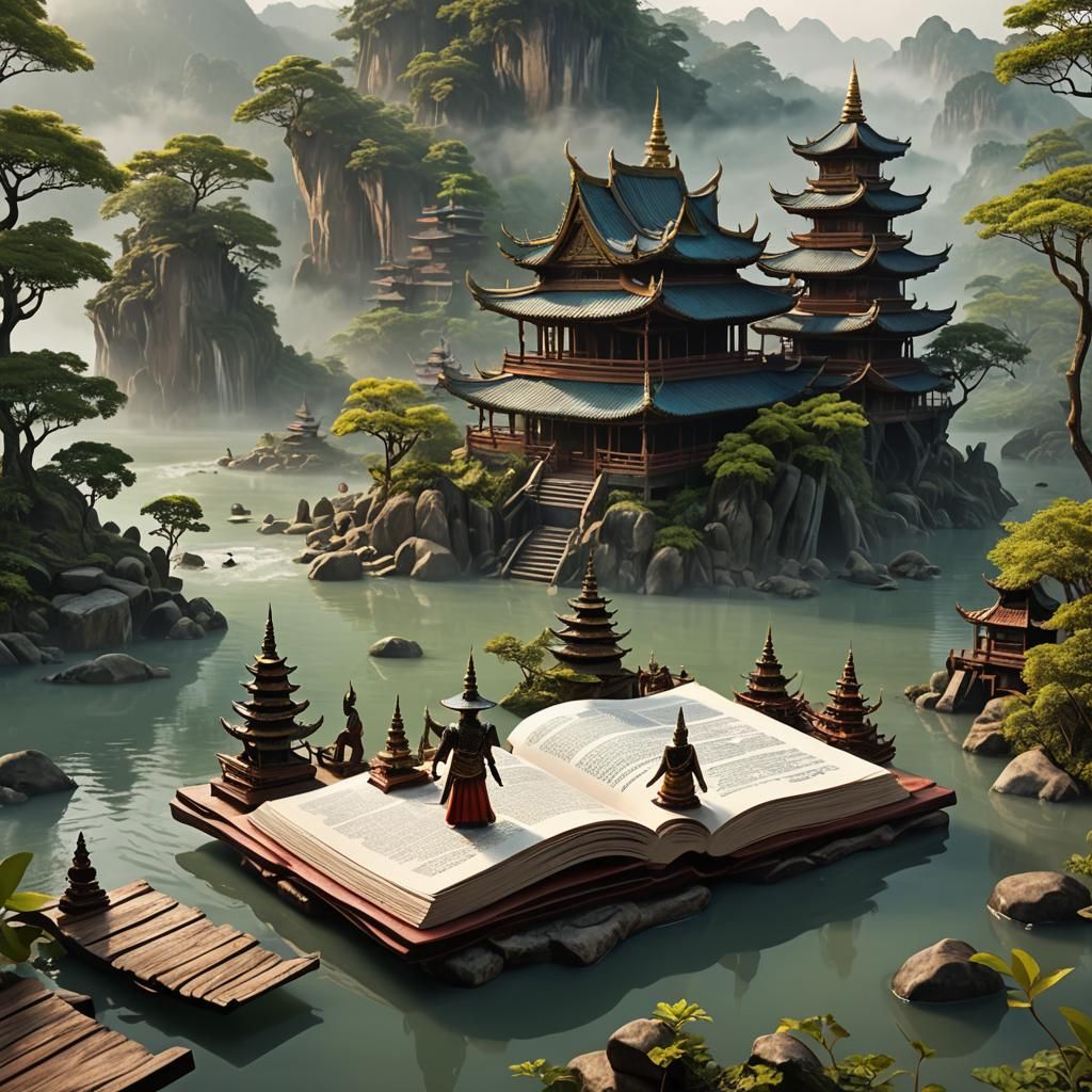 Thai Fantasy Gods in 3D Anime Art