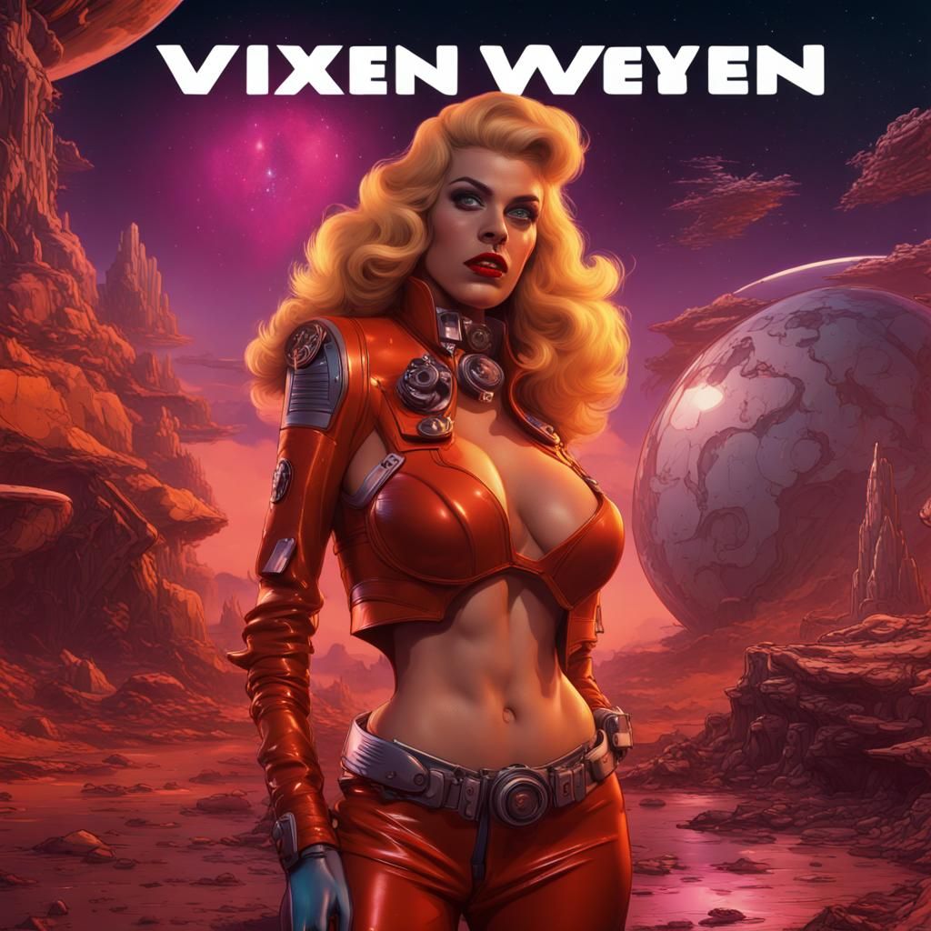 Sci-Fi Vixen in Space Opera Style