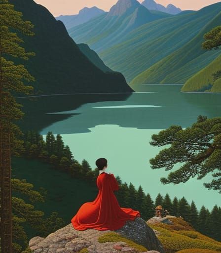 Relaxing in nature
