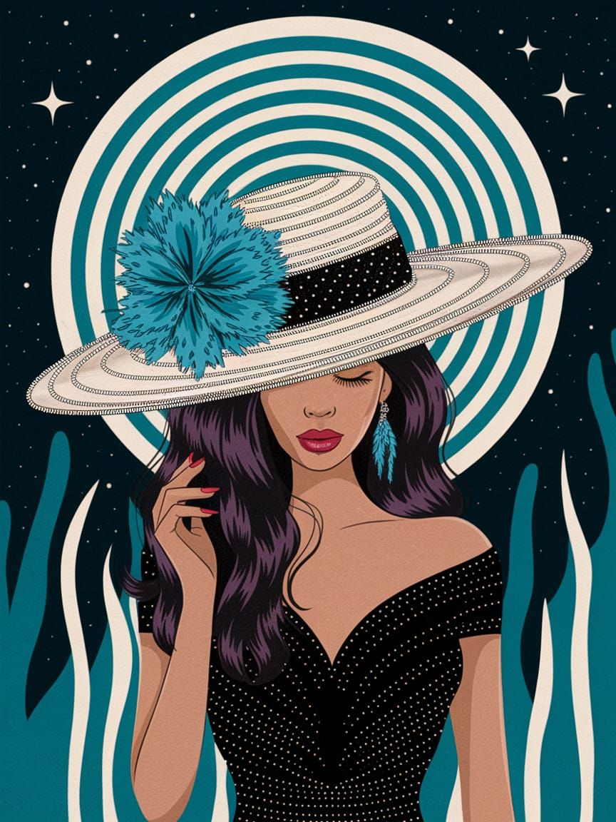 White and Black Natural Turquoise Blend as Worn by Celeste