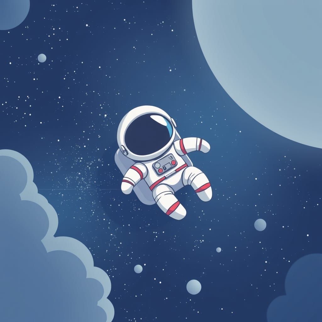 Little Space Adventurer Soars in the Void