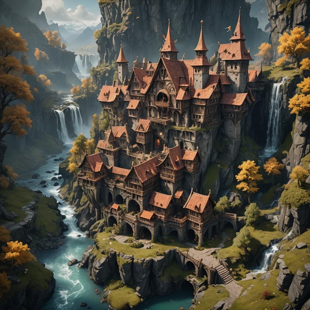 Fantastical Firbolg in Detailed Matte Painting