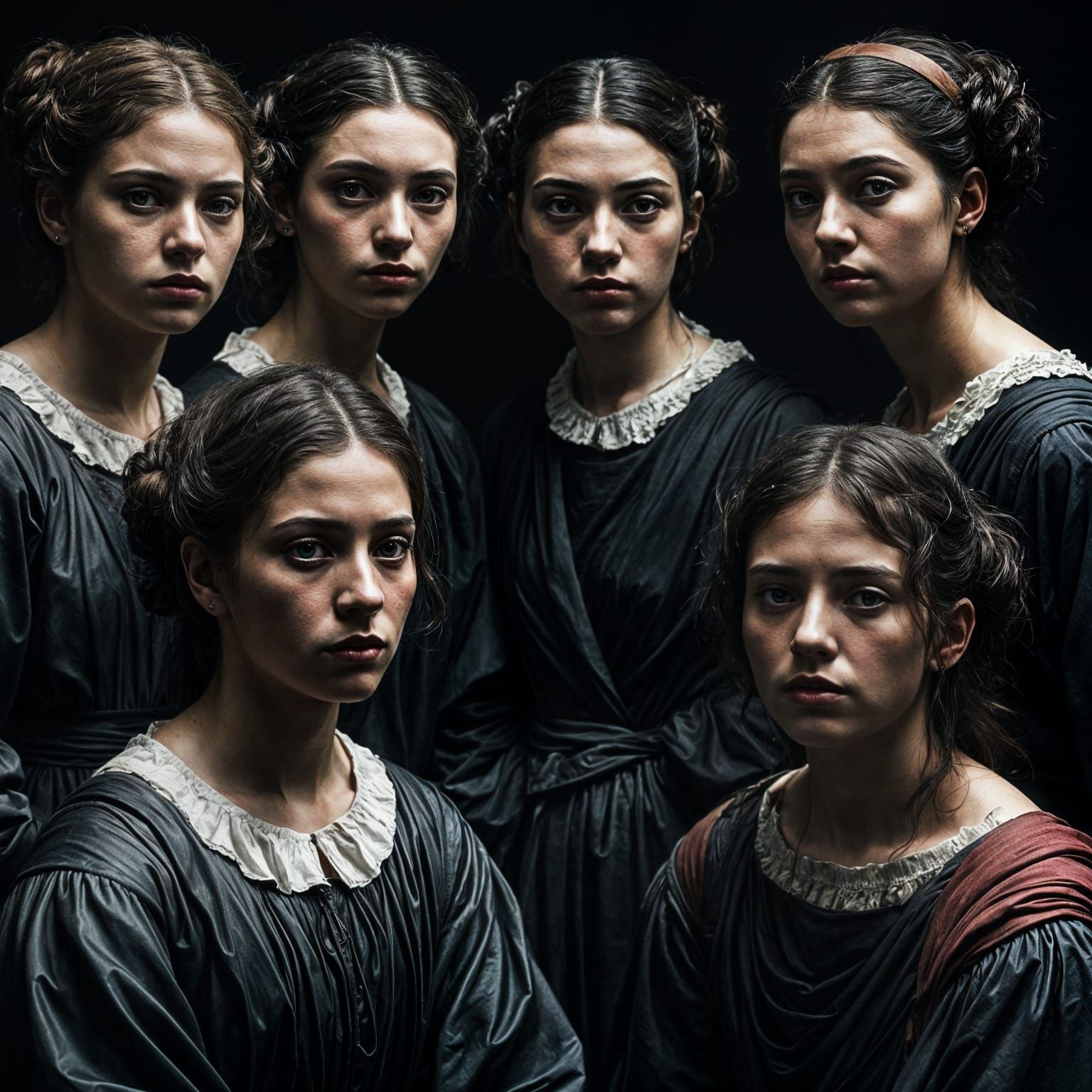 Mysterious Women in a Dystopian Night