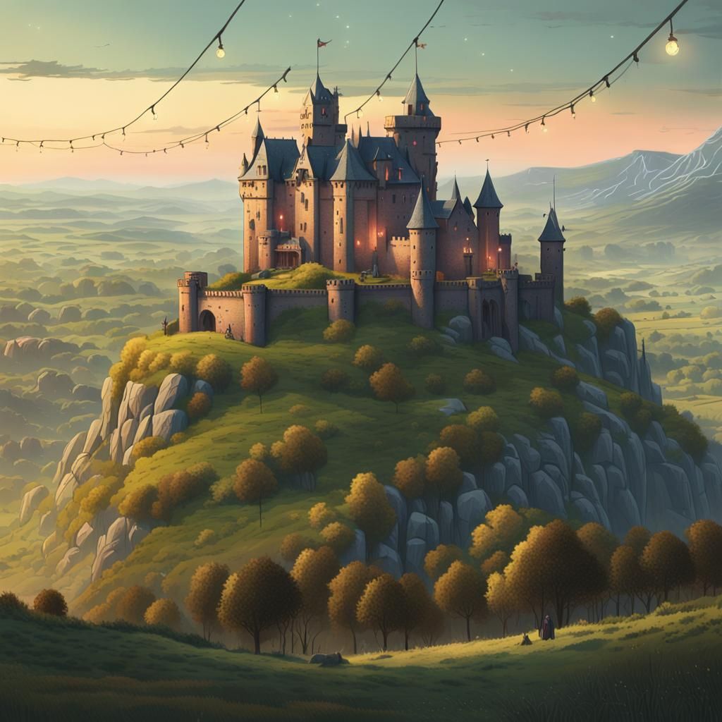 Medieval Castle in France: Digital Matte Painting