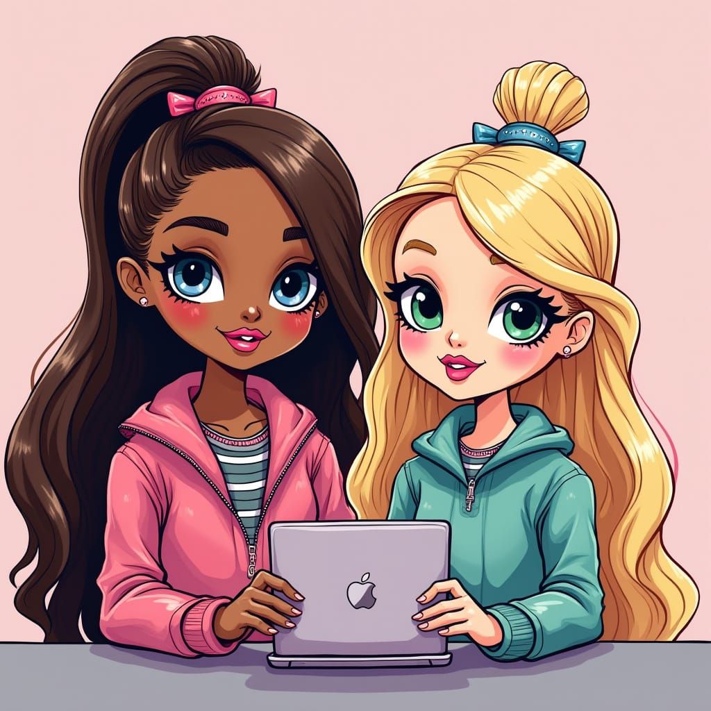 Bratz Dolls Vlogging: A Pop Surrealist Scene