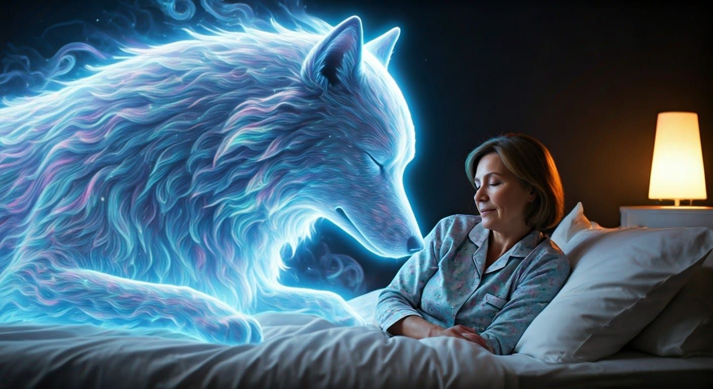 Dream of a Luminous Spirit Dog