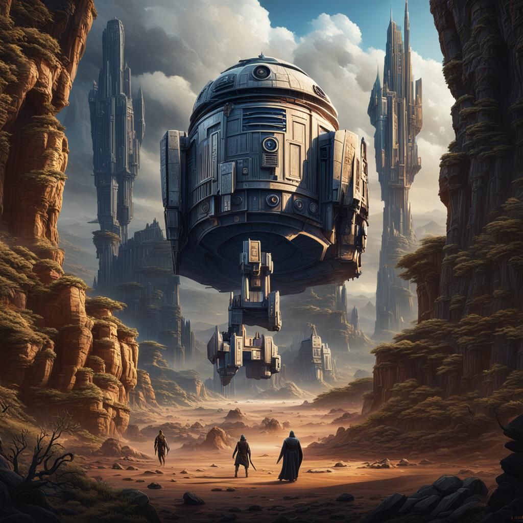 Cal Cestis Star Wars Poster: Detailed Matte Painting