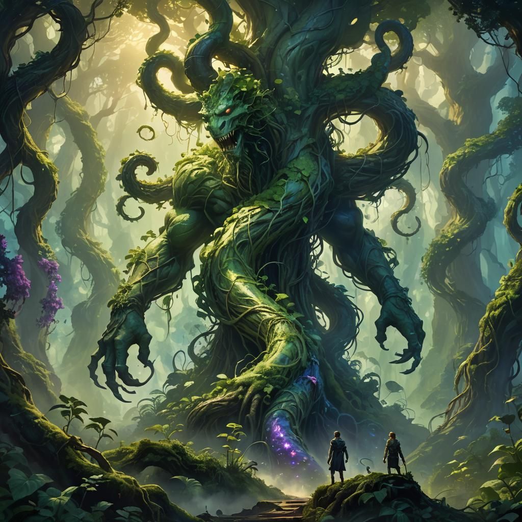 Beanstalk Giant Emerges in Fantasy Concept Art