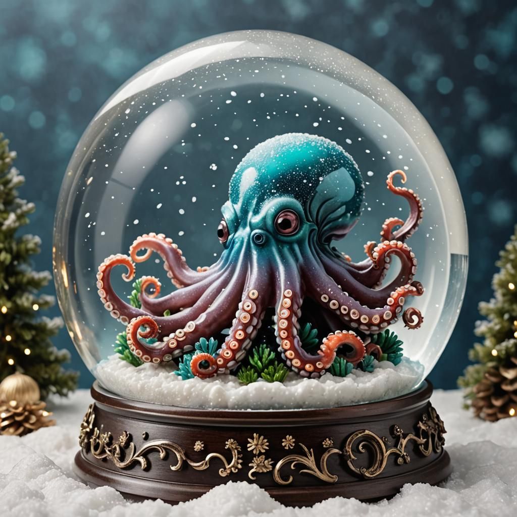 Octopus Snowglobe