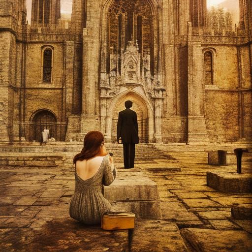 Abstract Matte Painting: Atom, Heart, Earth and Sky