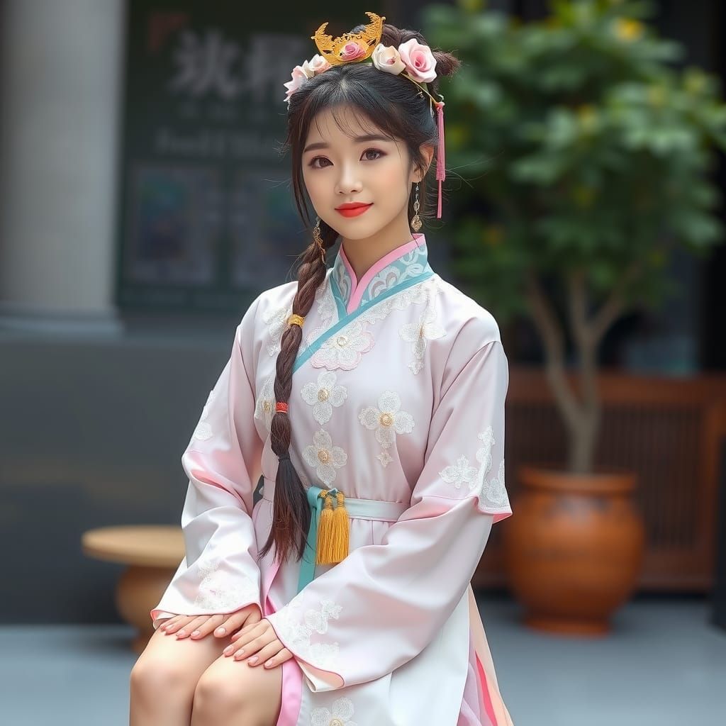 Modern Hanfu Fashion in Pastel Colors
