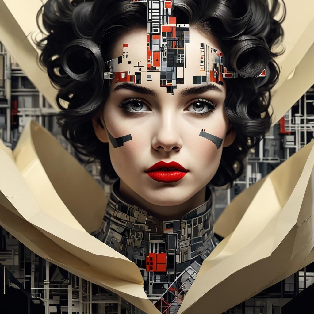 Abstract Geometric Composition in Constructivist Style