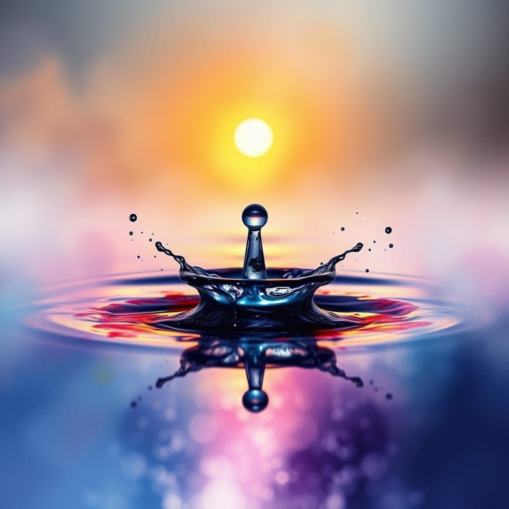 Vibrant Ink Splatter Art