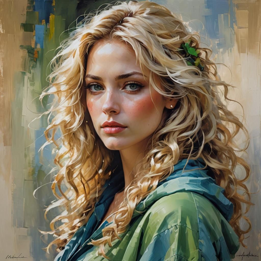 Post-Impressionist Portrait of a Woman and Child