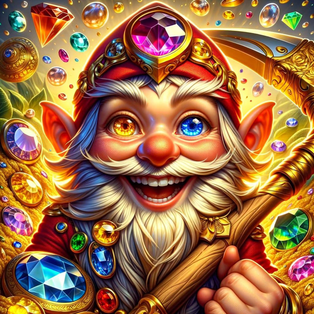 Gnome Deity of Gems, Mirth, and Craftsmanship