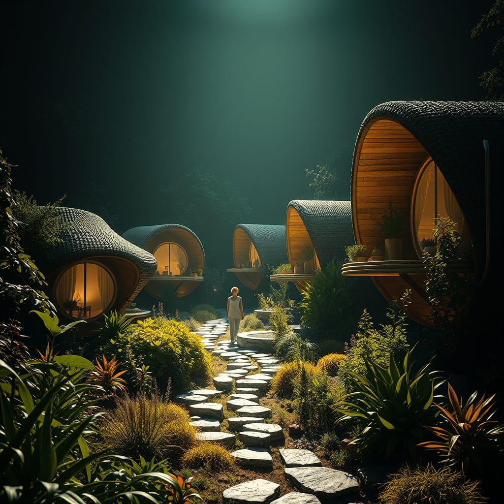 Surreal Eco-Utopia in Hyper-Realistic Fine Art