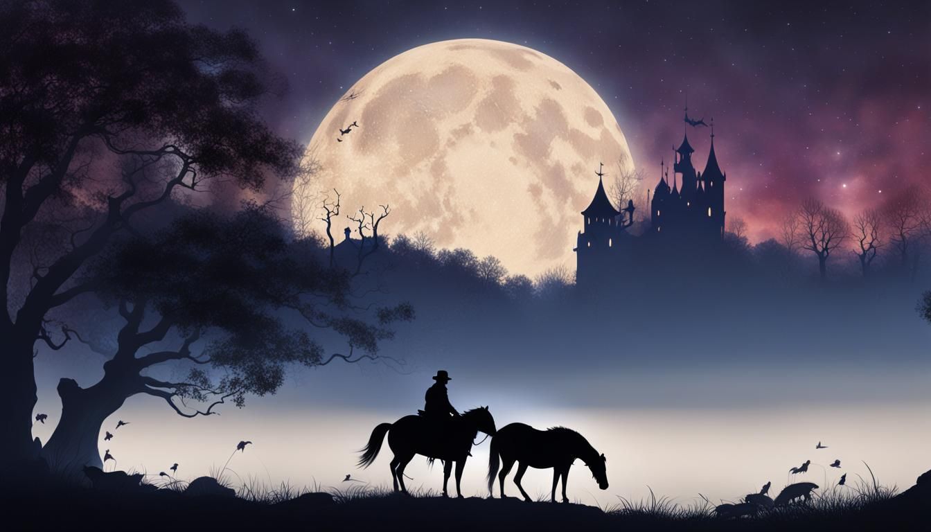 Rat-Man on Pony at Dusk: Fantasy Concept Art