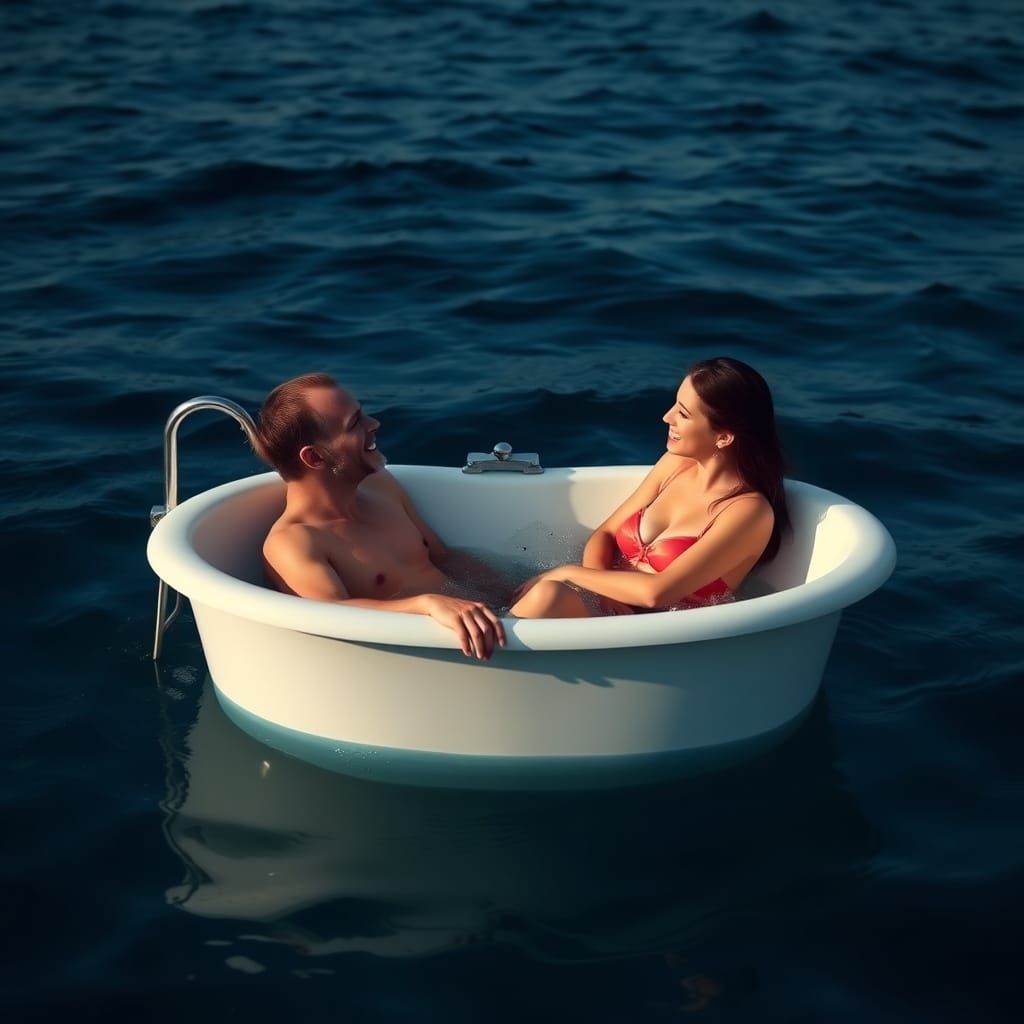Ocean Bathtub: Surreal Deep Sea Relaxation