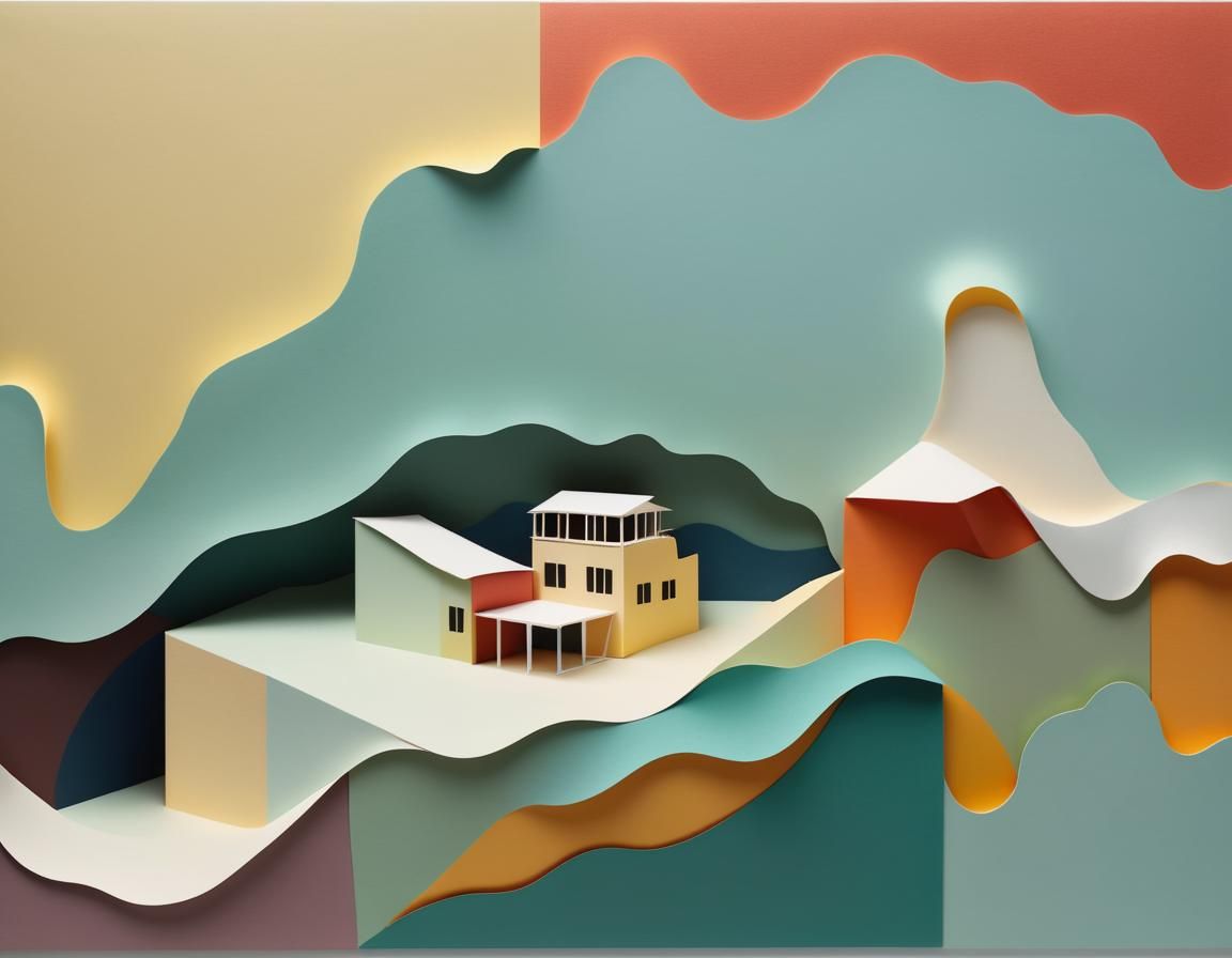 Minimalist Paper Architecture by Daniel Amselmi