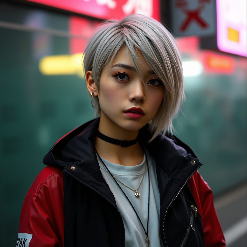 Cyberpunk Icon Solene Fushida in a Cinematic Masterpiece
