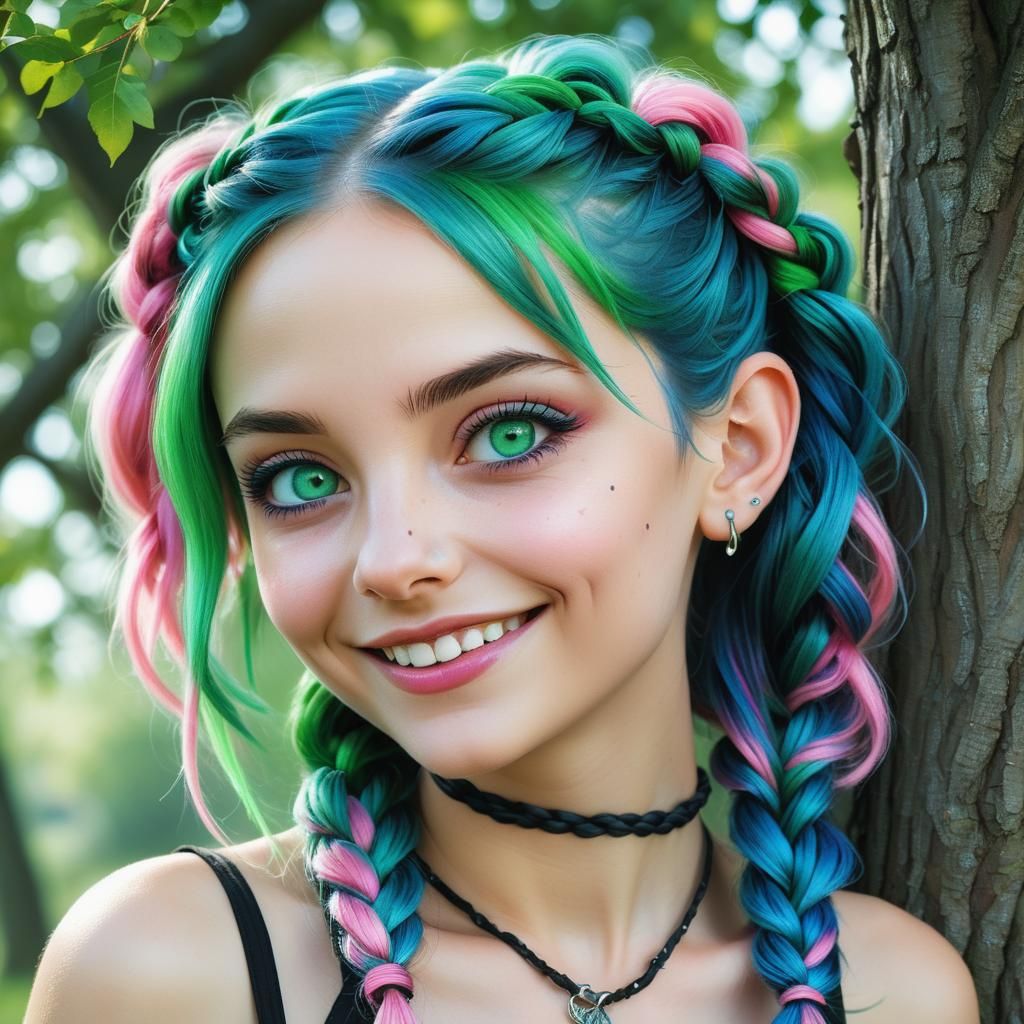 Hyper-Realistic Portrait of a Gothic European Woman