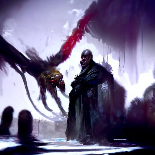 Sinister Fear and Anger, Dark Fantasy Art