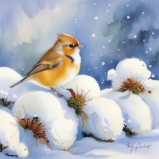 Whimsical Botanical Garden Scene in Soft Pastel Colors