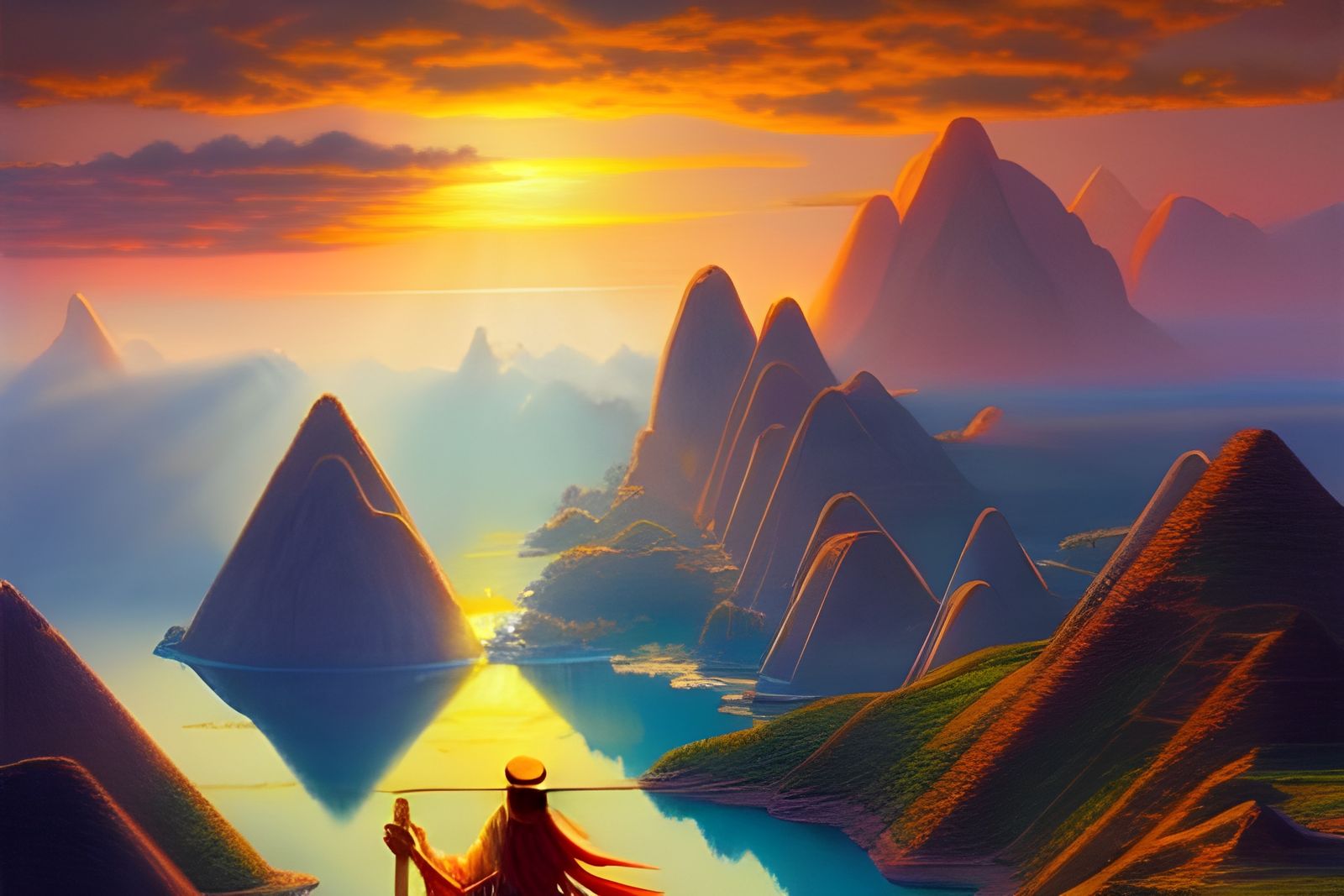 Traveler discovering the city of El dorado