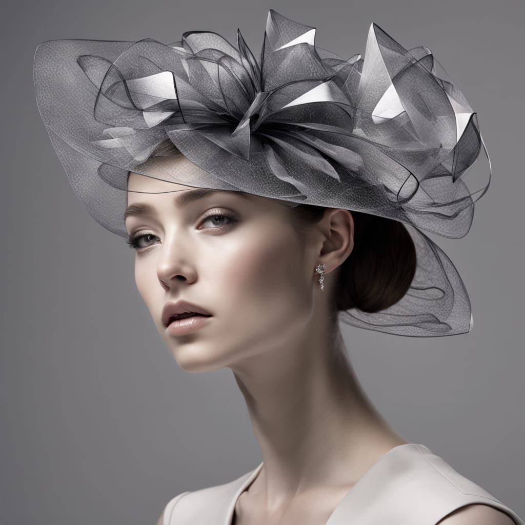 Elegant Glass Shard Fascinator Hat in Vogue Style