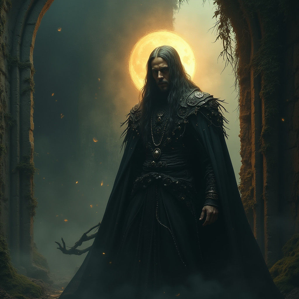 Dark Fantasy Betrayal in Gothic Castle