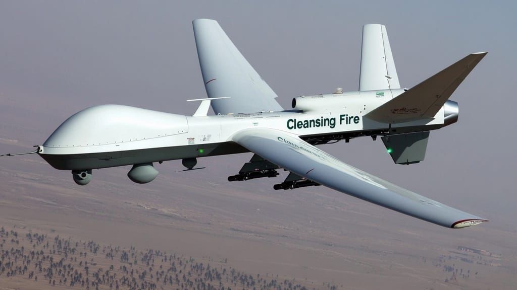 Zombie Horror: Shahed 129 Attack Drone Inflight