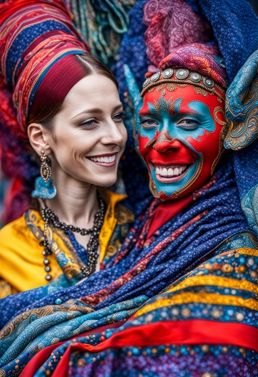 Surreal Restaurant Celebration with Exotic Aliens