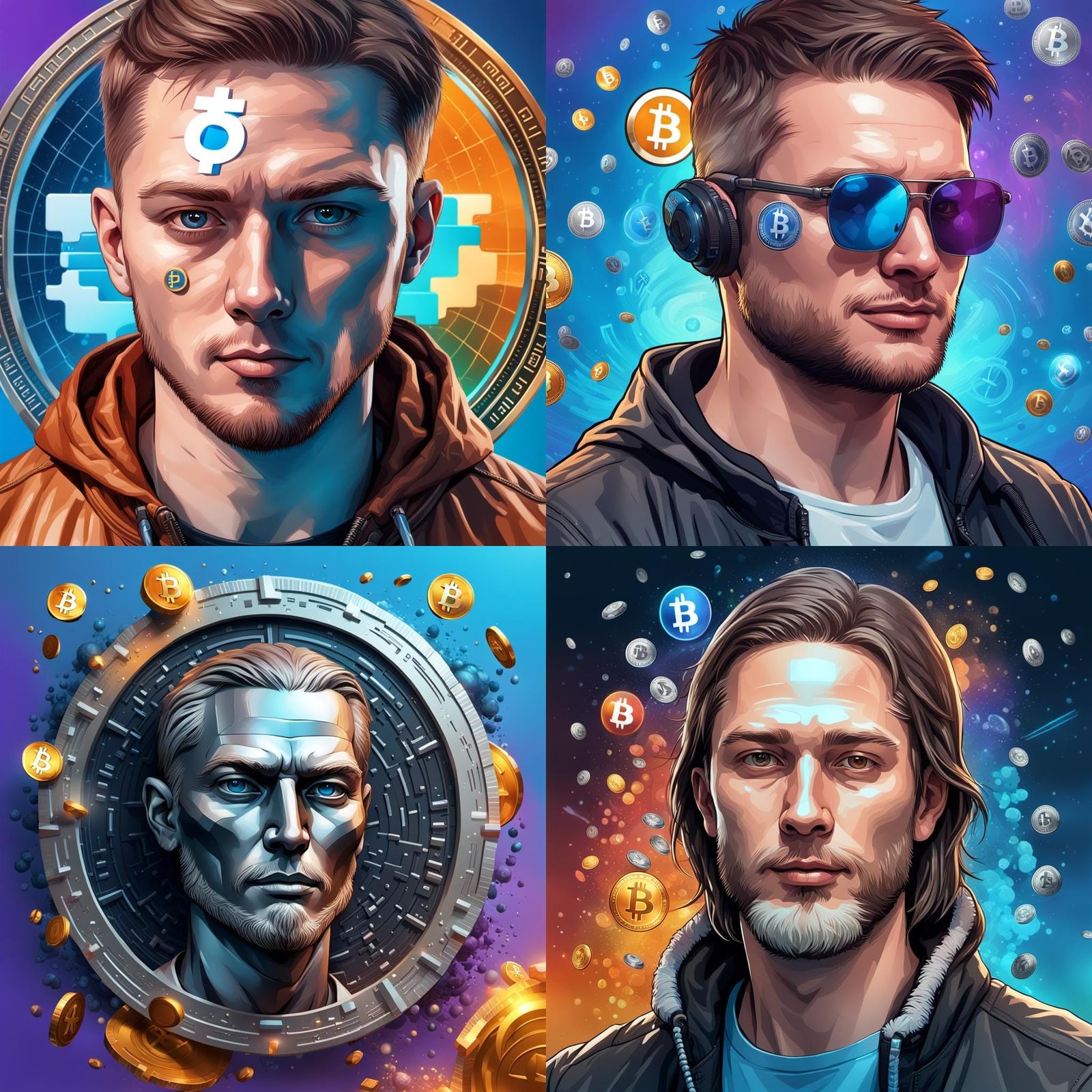 Cryptocurrency Telegram Channel Logo Design