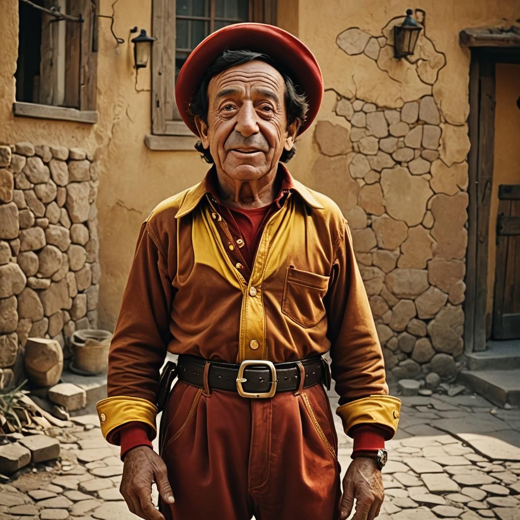 El Chapulín Colorado: Heroic Cinematic Film Still