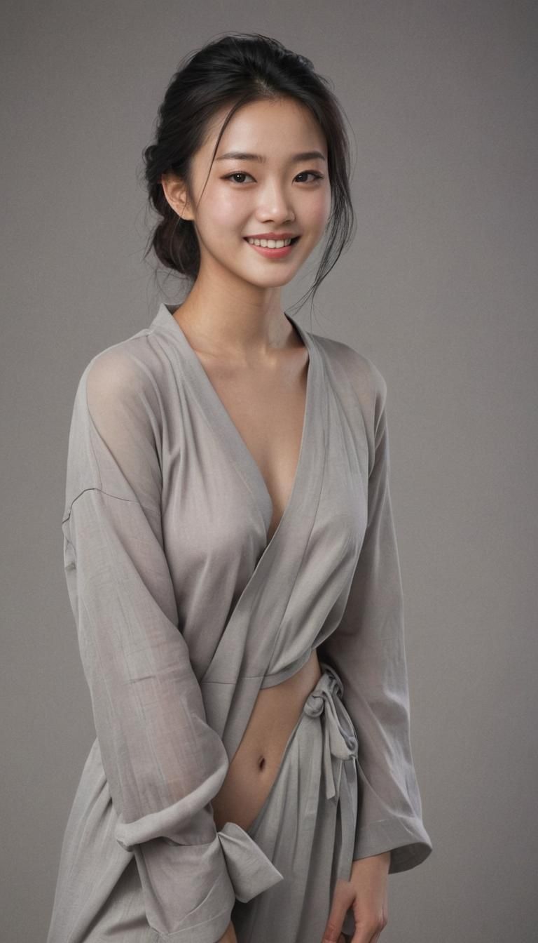 Gorgeous Chinese Supermodel Portrait in WLOP Style