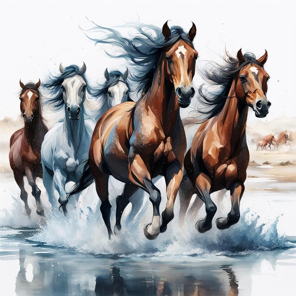 Arabian horses (Marwan Al Shaqab)