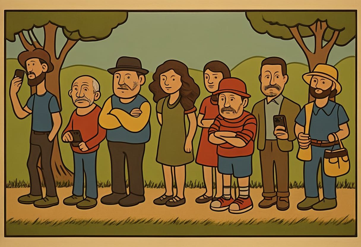 Abstract People Photography with Linear Focus