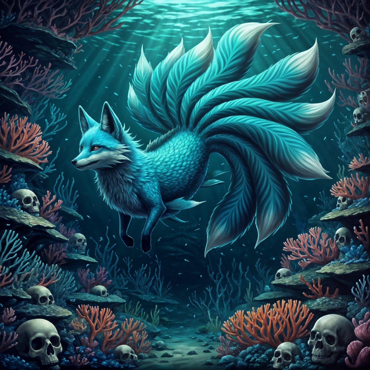 Merfox Dives into Dark Fantasy Coral Reef