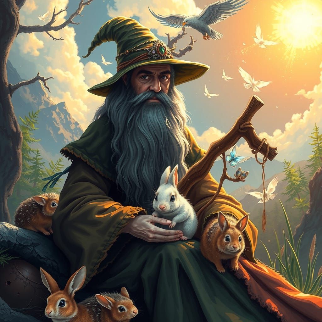 Wisdom of the Brown Wizard in Enchanted Forest