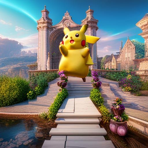 Pikachu in Renaissance Art Style