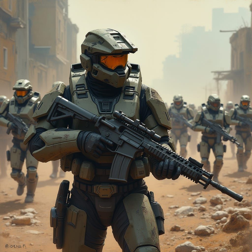 War-Torn ODST in Desperate Last Stand